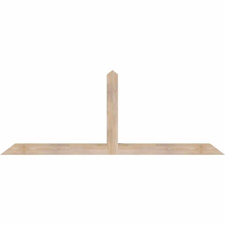 Ekena Millwork Portland Smooth Timber Gable Bracket, Douglas Fir, 72"W x 27"H x 3 1/2"D x 3 1/2"F, 9/12 Pitch GBW072X27X0404POR00SDF